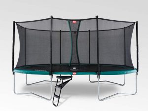 BERG GRAND FAVORIT 520x345+ BEZPEČNOSTNÁ SIEŤ Comfort, oválna, zelená/šedá/čierna